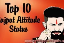 Top 10 rajput attitude status